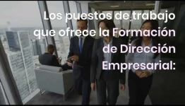 ASIGNATURAS Y SALIDAS PROFESIONALES DEL CURSO A DISTANCIA DIRECCIÓN EMPRESARIAL: VÍDEO INFORMATIVO